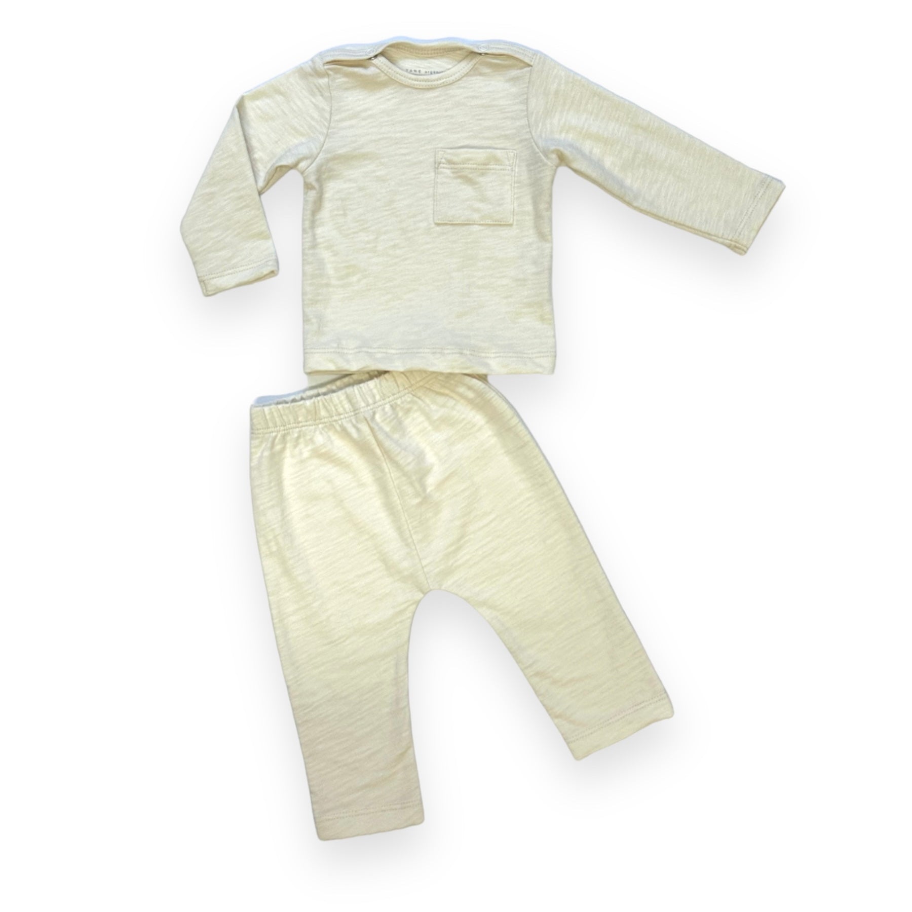 Long Sleeved Bateau One Pocket Tee Set