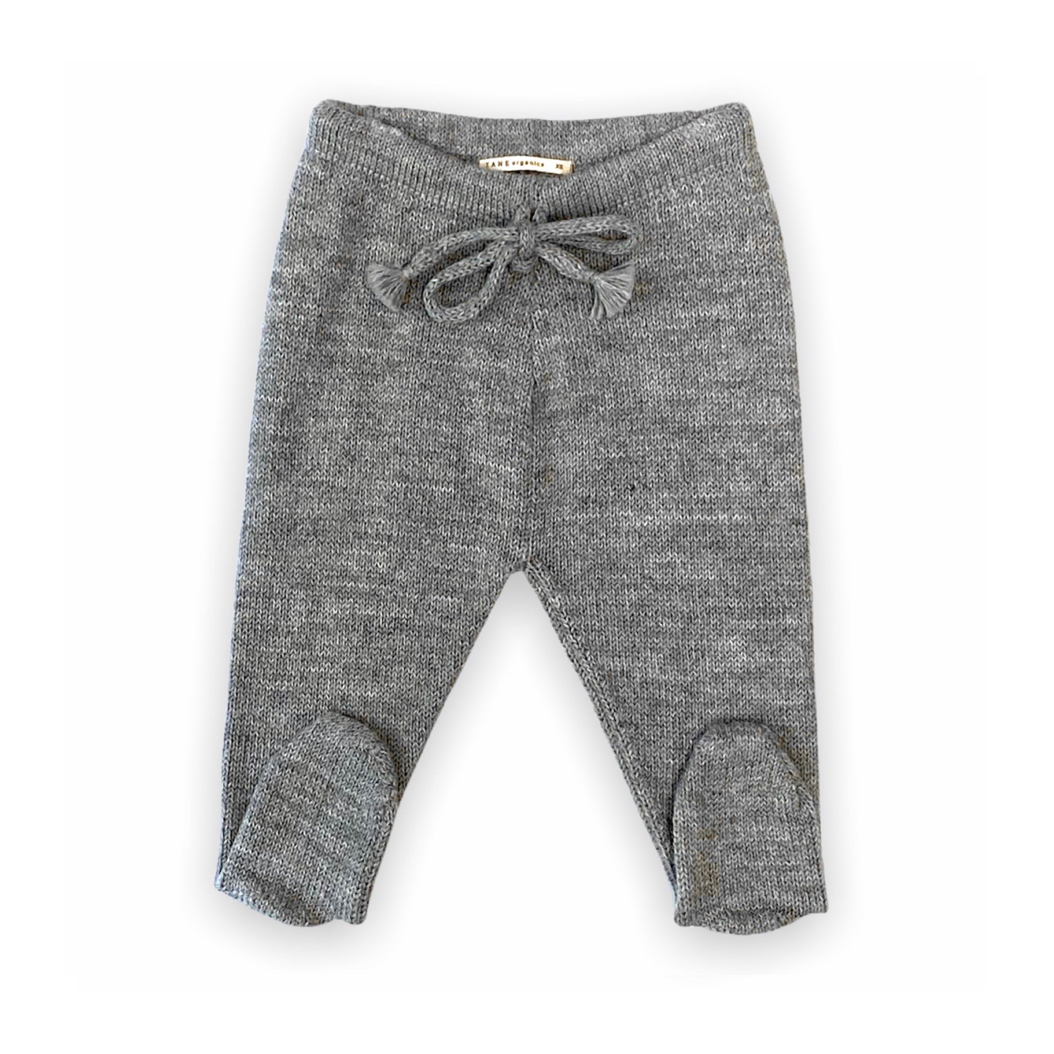 Knit Footie in Baby Alpaca