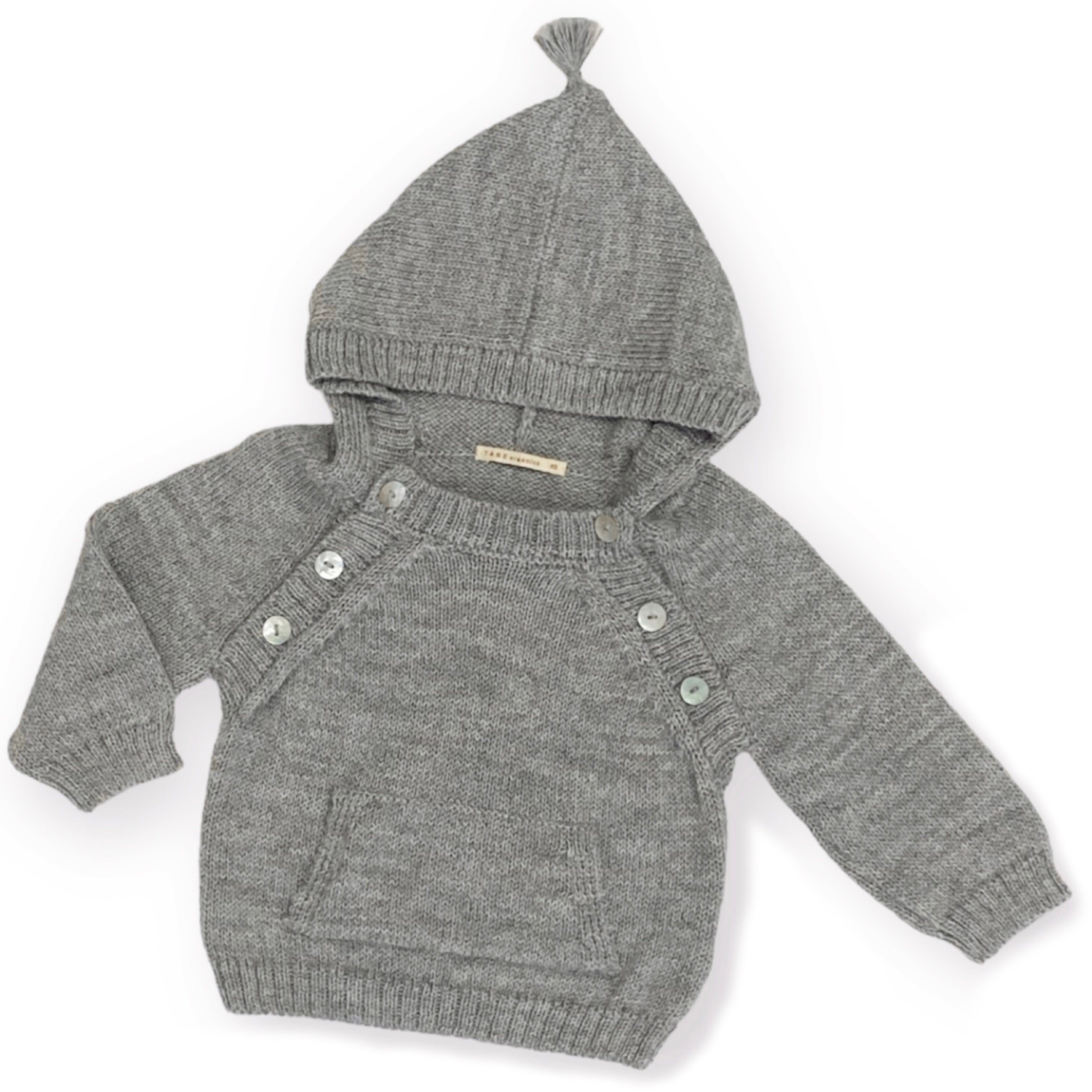Hoodie with Pocket in Baby Alpaca