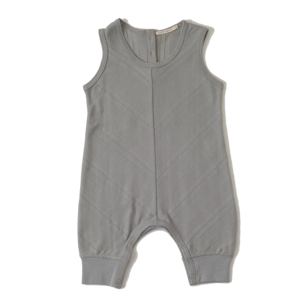 Variegated Ribbed Sleeveless Chevron Ribbed Coverall