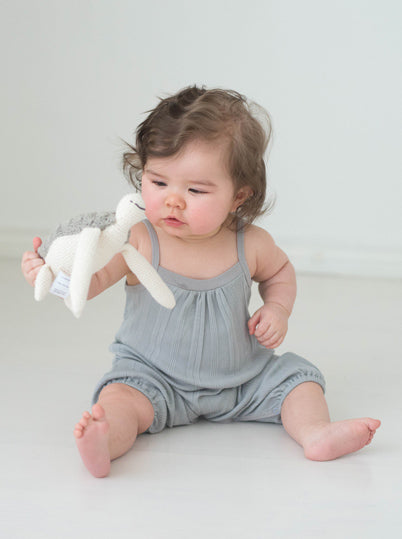 Variegated Ribbed Tank Romper