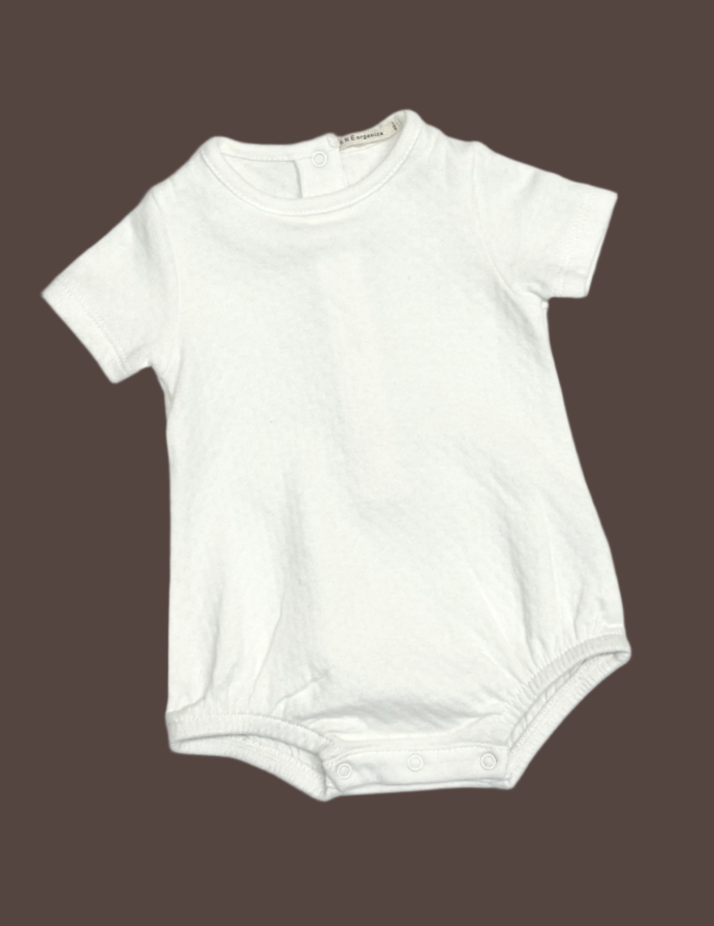 Pointelle Short Sleeved Tee Romper