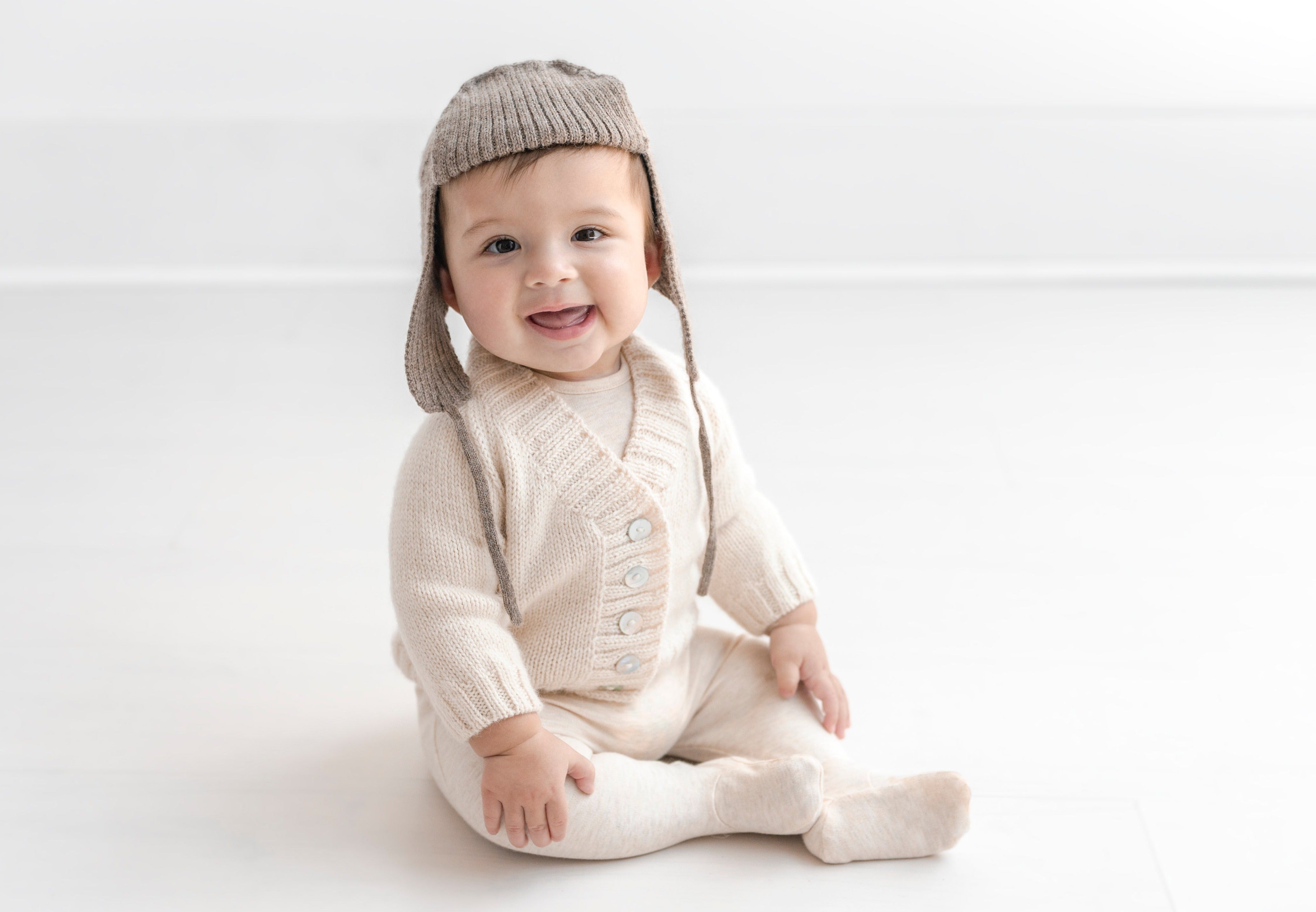 High V-Neck Cardigan in Baby Alpaca