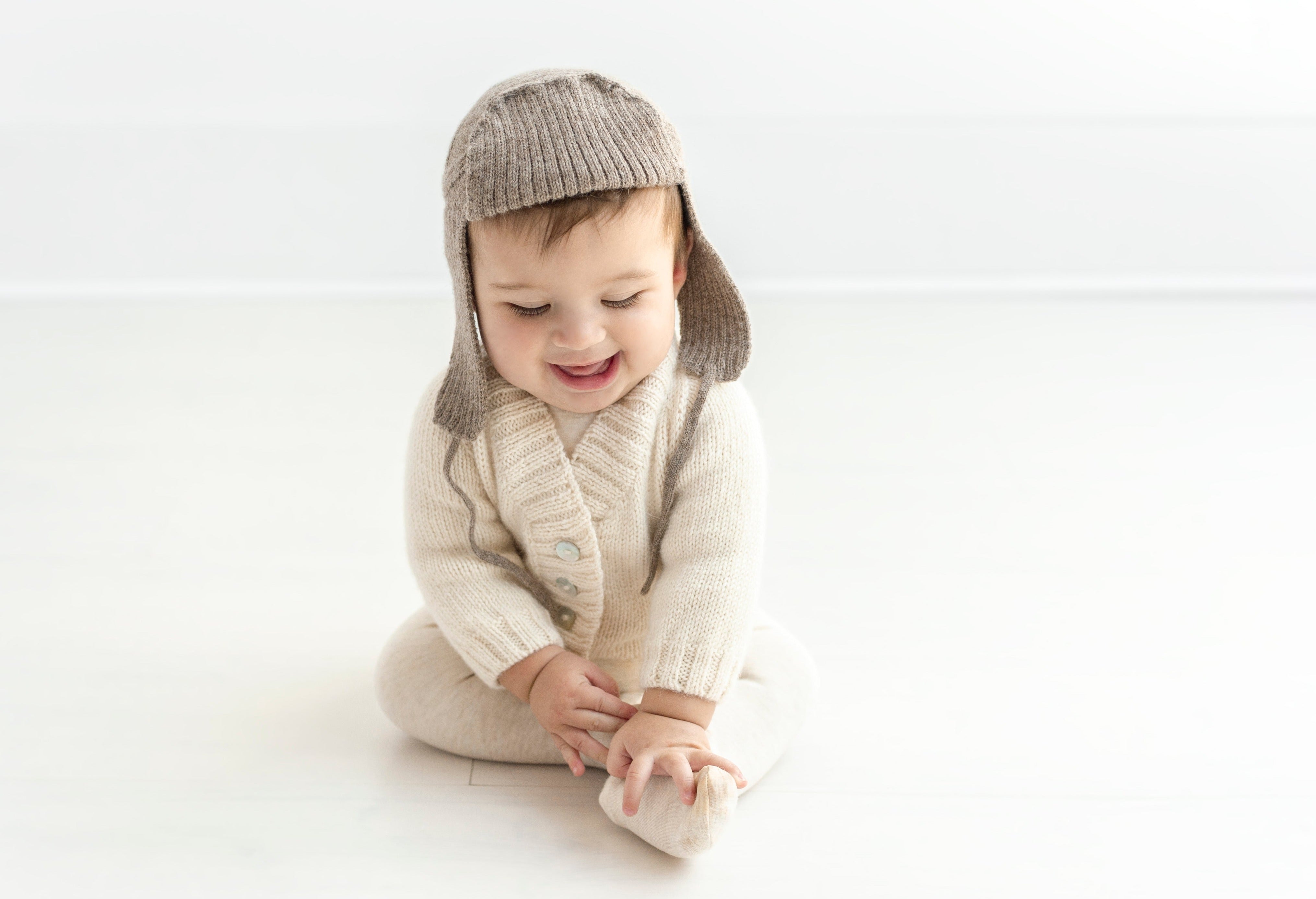 Aviator Hat in Baby Alpaca