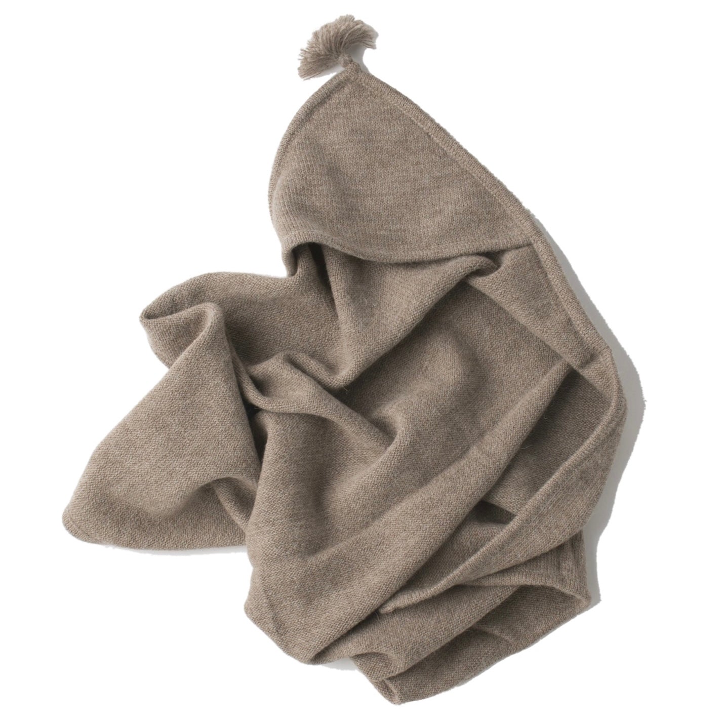 Blanket with Hood in Baby Alpaca
