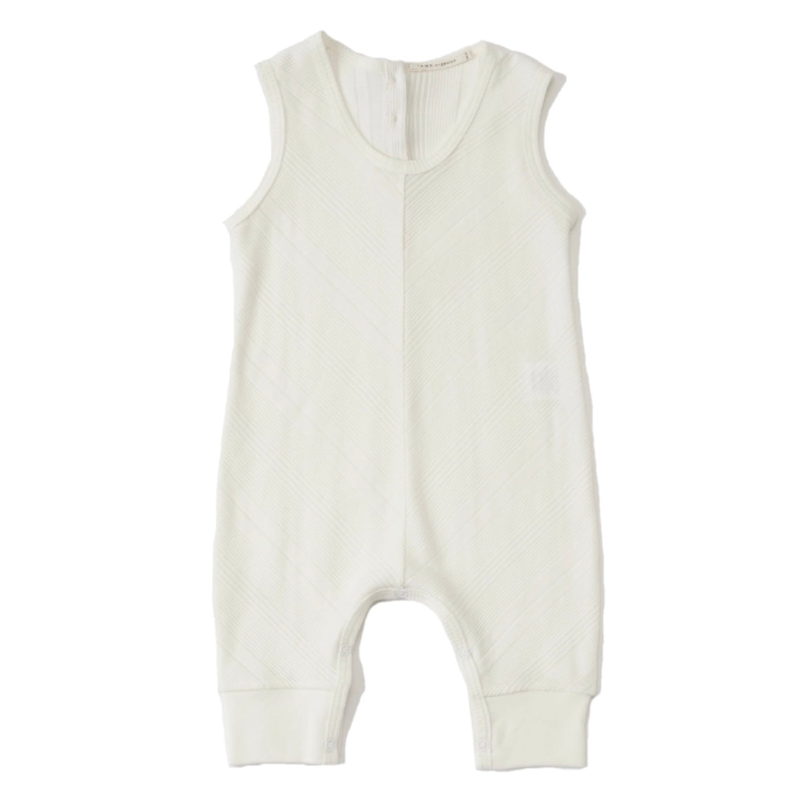 Variegated Ribbed Sleeveless Chevron Ribbed Coverall